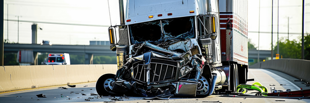 Highway Havoc: Texas Semi Truck Collision Scene