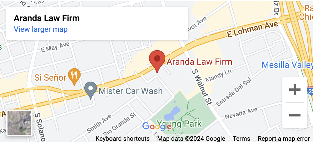 Aranda Law Firm Map Las Cruces